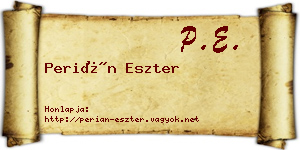 Perián Eszter névjegykártya